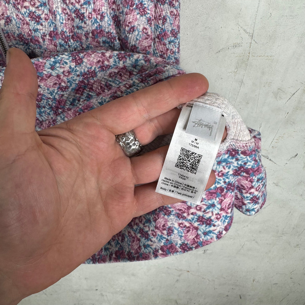 Stussy Floral Thermal Zip Hoodie