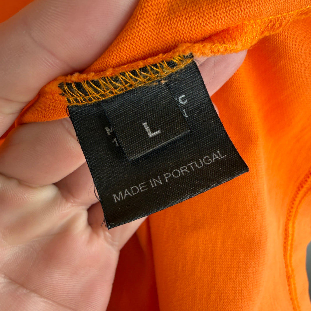 Vetements Orange Gothic Logo LS shirt