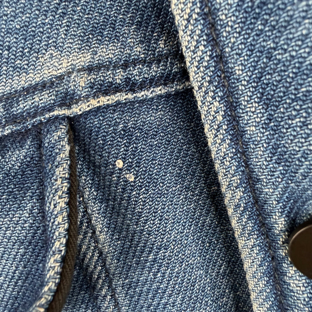 Fendi Bleach Embroidery Denim Jacket