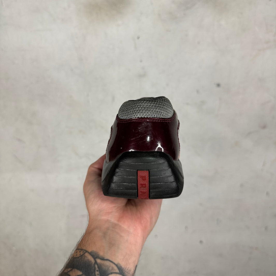 Prada Burgundy Patent Americas Cup