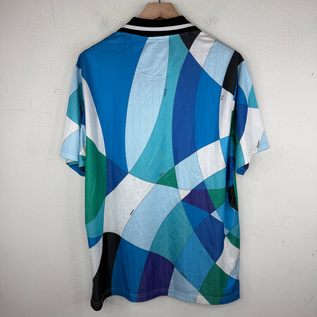 Supreme Blue Emilio Pucci Soccer Jersey