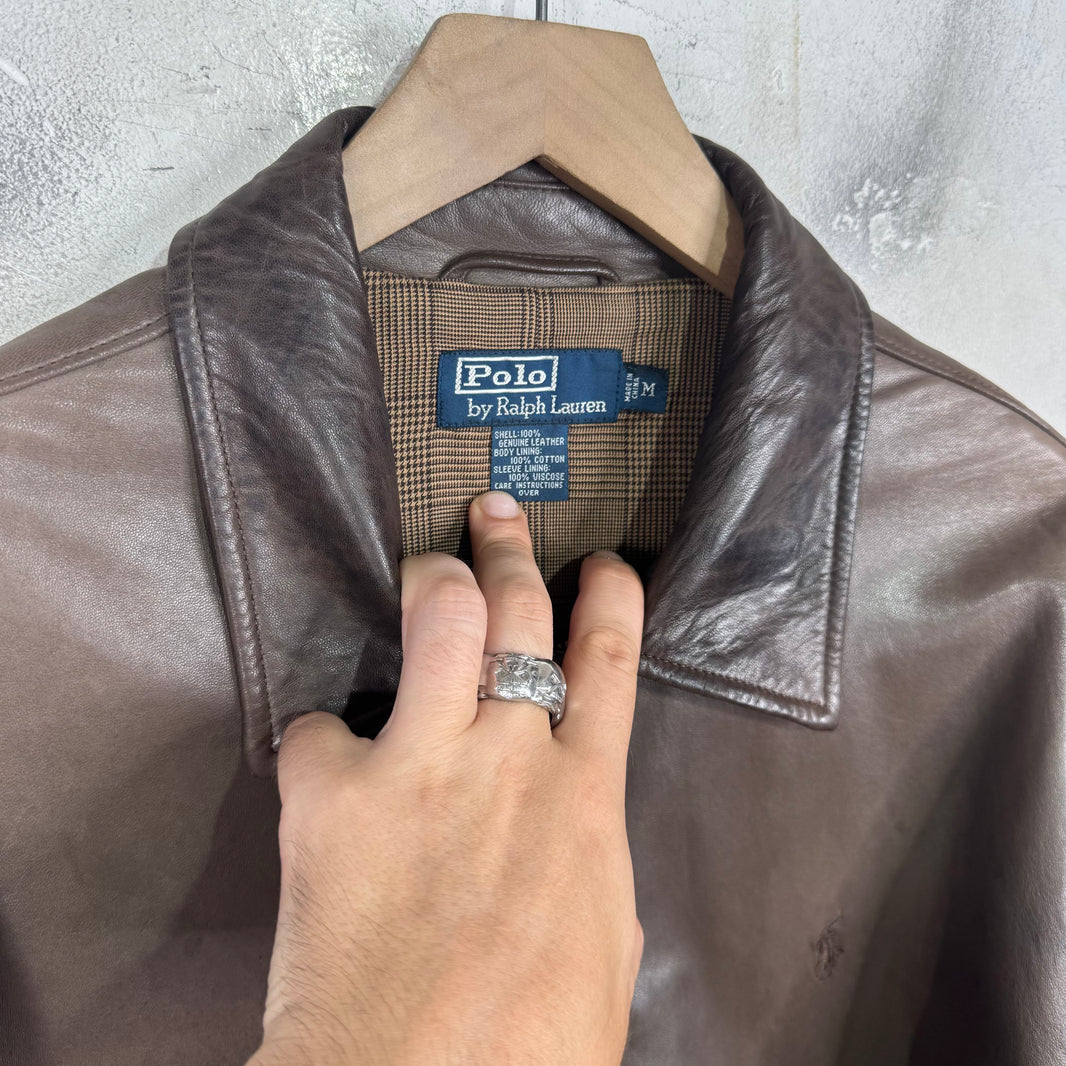 Ralph Lauren Leather Brown Jacket