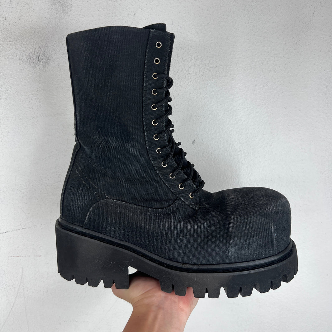 Balenciaga Canvas Stomper Boots