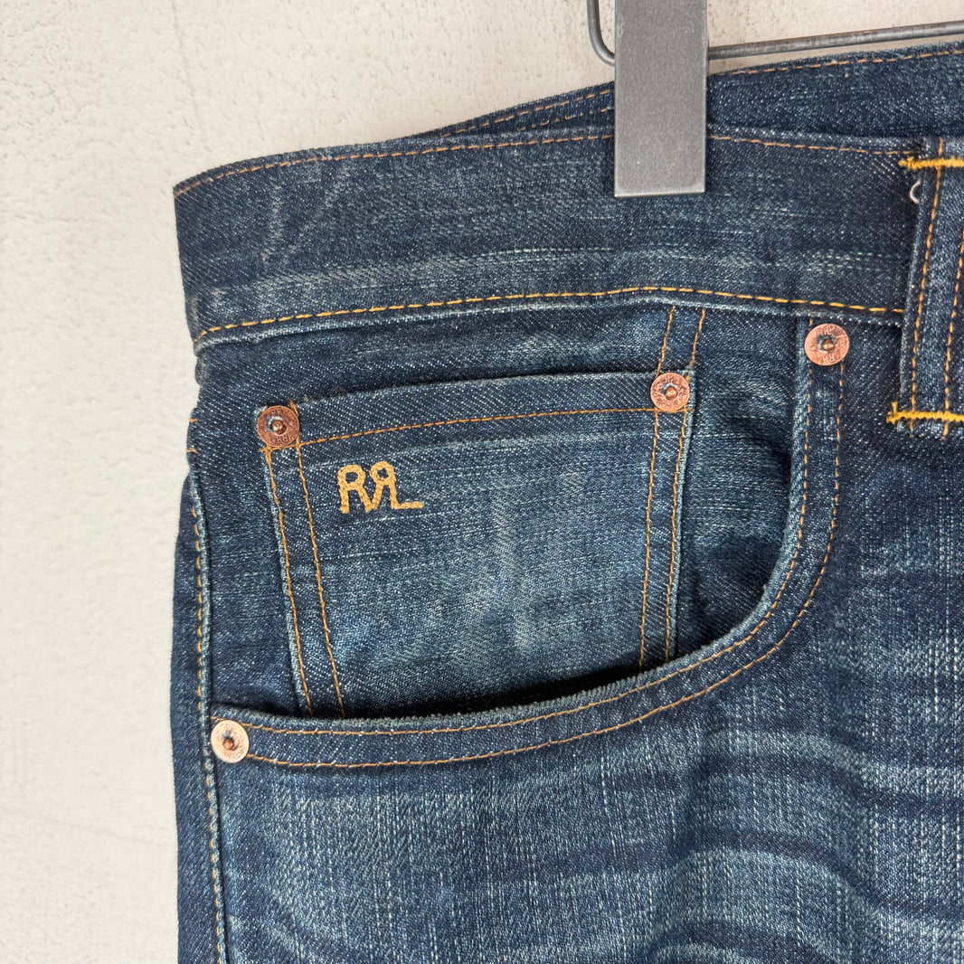RRL Dark Wash Straight Leg Jeans