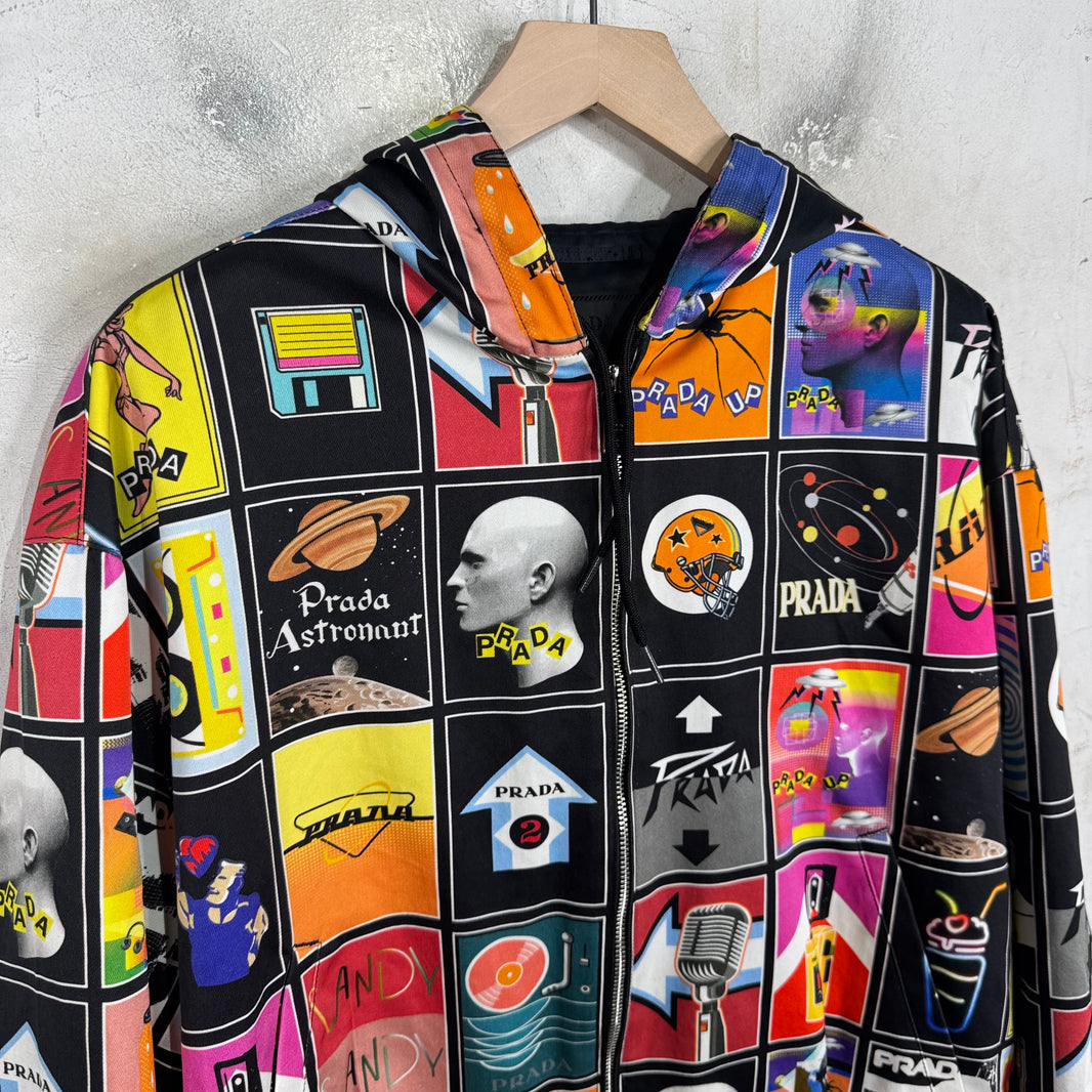 Prada Grid Comic Jacket