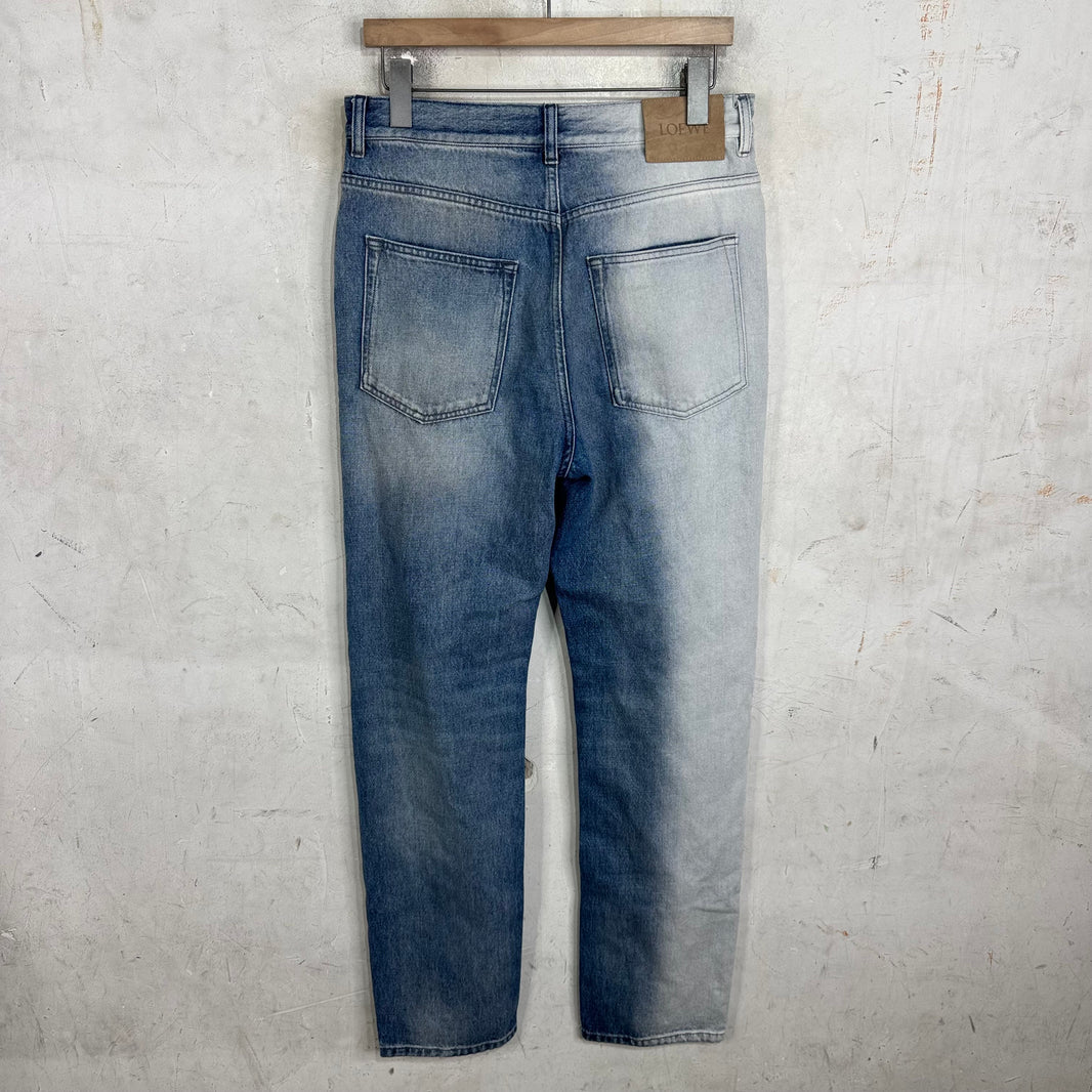 Loewe Bleach Wash Straight Legged Jeans