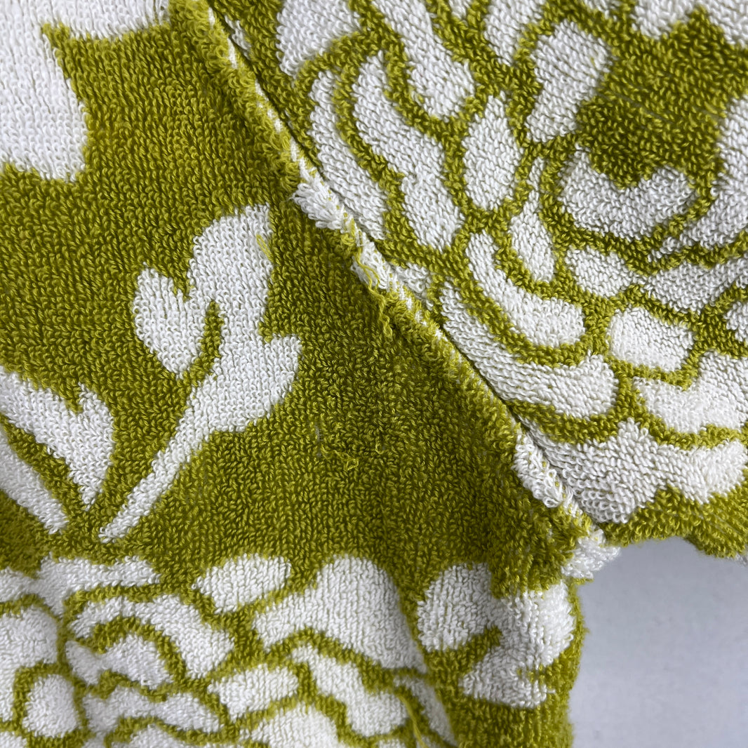 Prada Floral Green Terry Cloth Hoodie