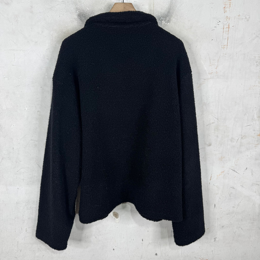 Stussy Black Cowboy Fleece Pullover