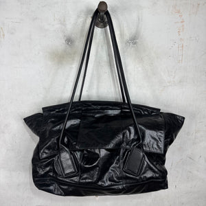 Bottega Veneta Black Arco Intrecciato Weekender Bag