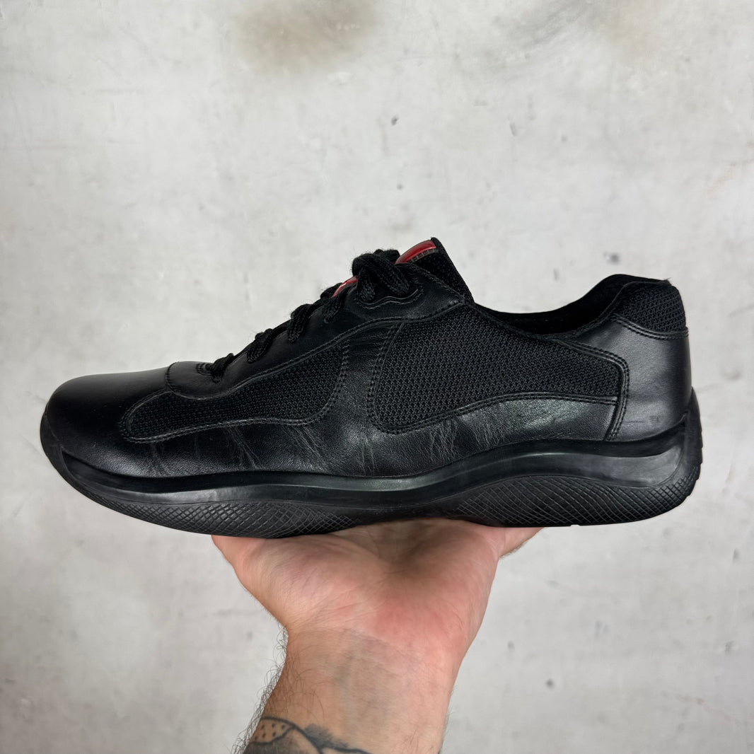 Prada Triple Black Leather America Cups