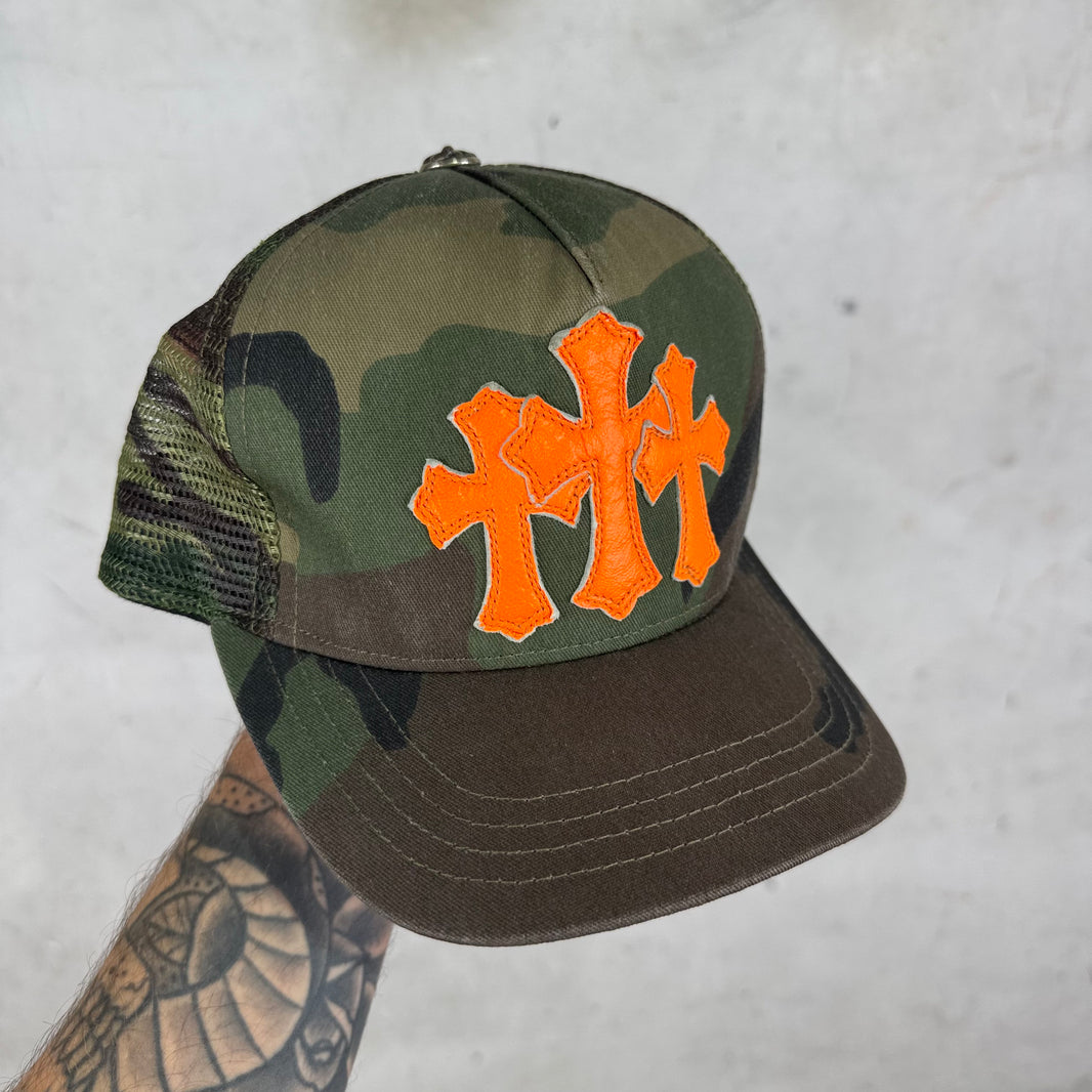 Chrome Hearts Triple Cross Camo Hat
