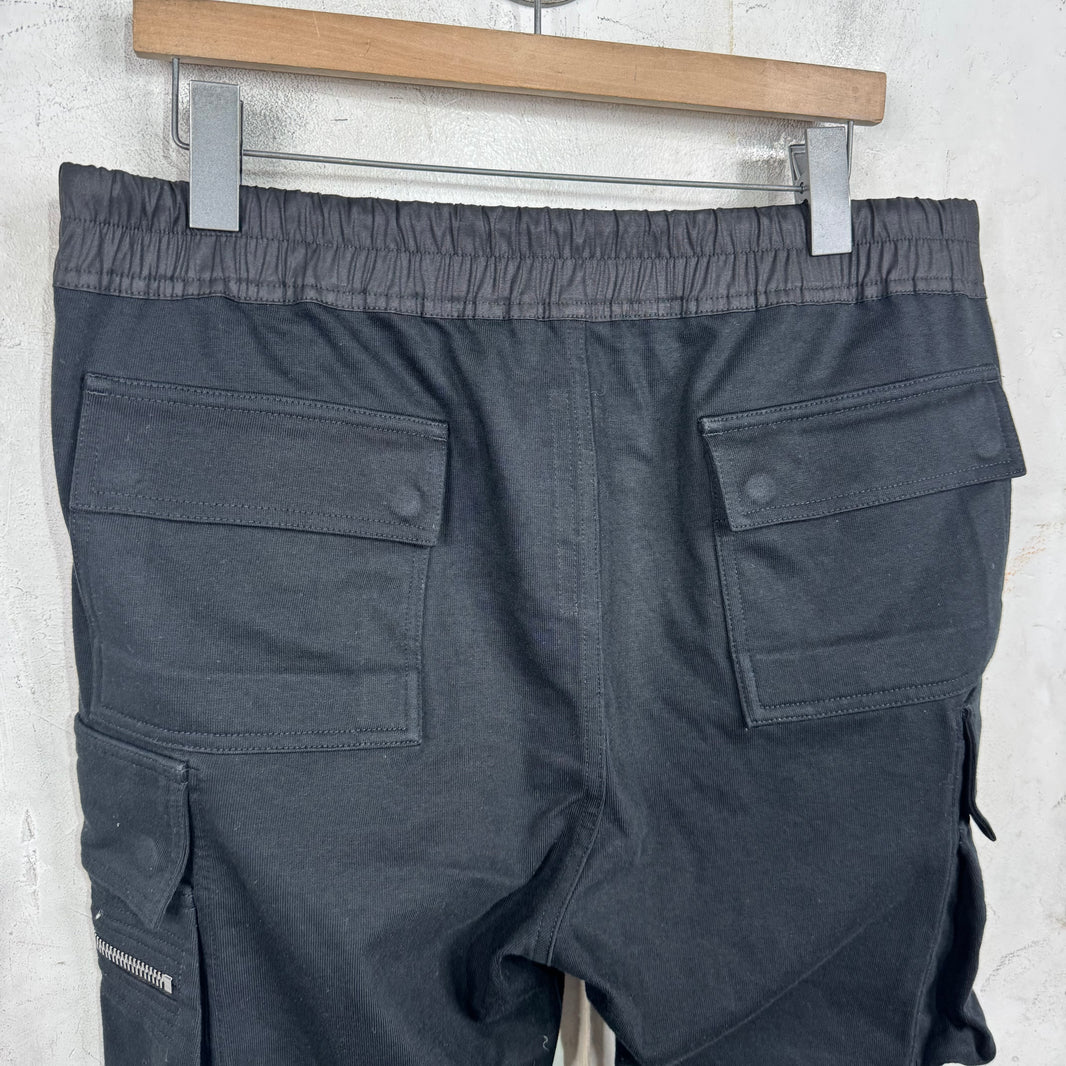 Rick Owens EDFU Cuffed Zipper Cargo Sweatpants