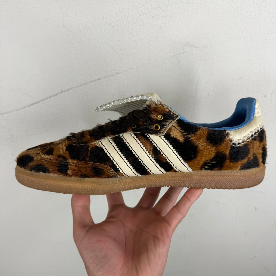 Adidas Wales Bonner Leopard Ponyhair Samba Sneakers