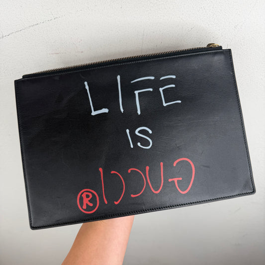 Gucci Life Is Gucci Clutch