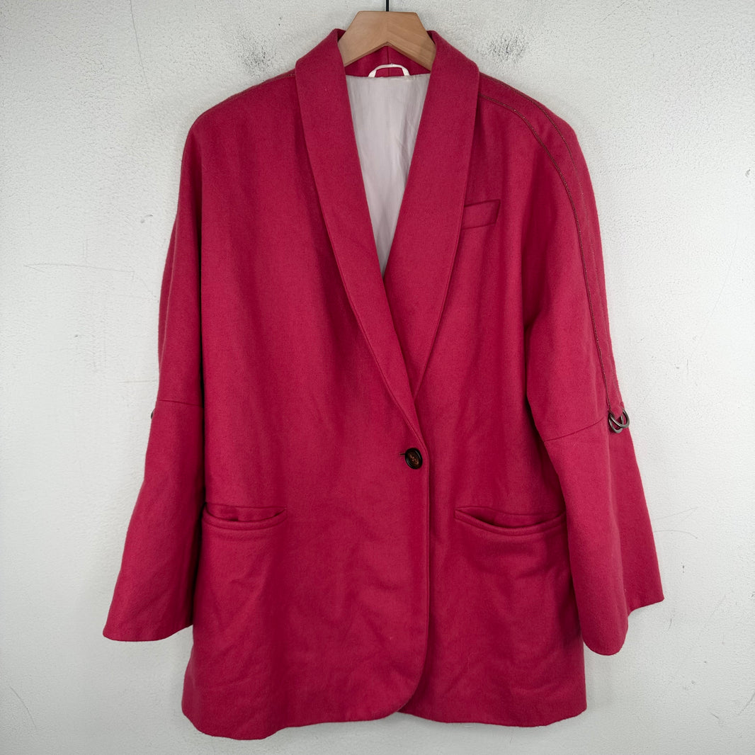 Brunello Cucinelli Pink Wool Blazer