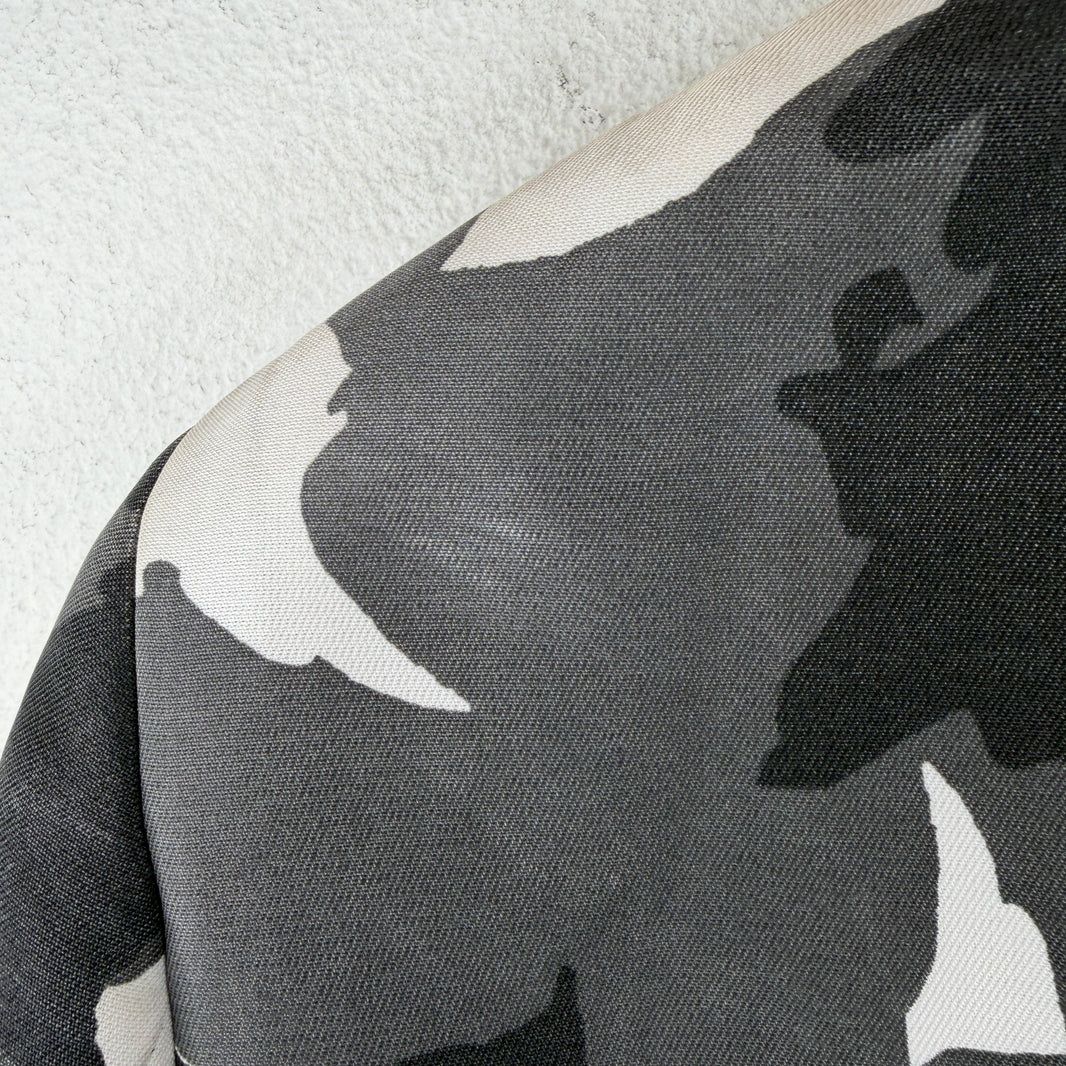 CDG Homme Plus Yellow Camo Car Mold Blazer