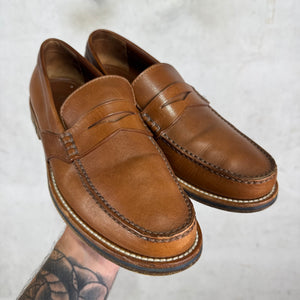 Louis Vuitton Brown Leather Penny Loafers