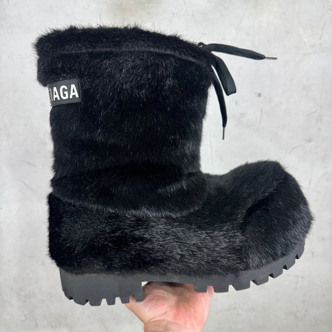 Balenciaga Faux Mink Alaska Boots