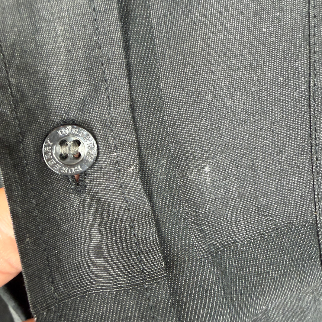 Burberry Black Tartan Button Up L/S Shirt