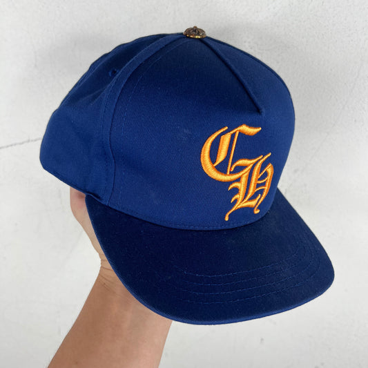 Chrome Hearts Blue/Orange CH Snapback Hat