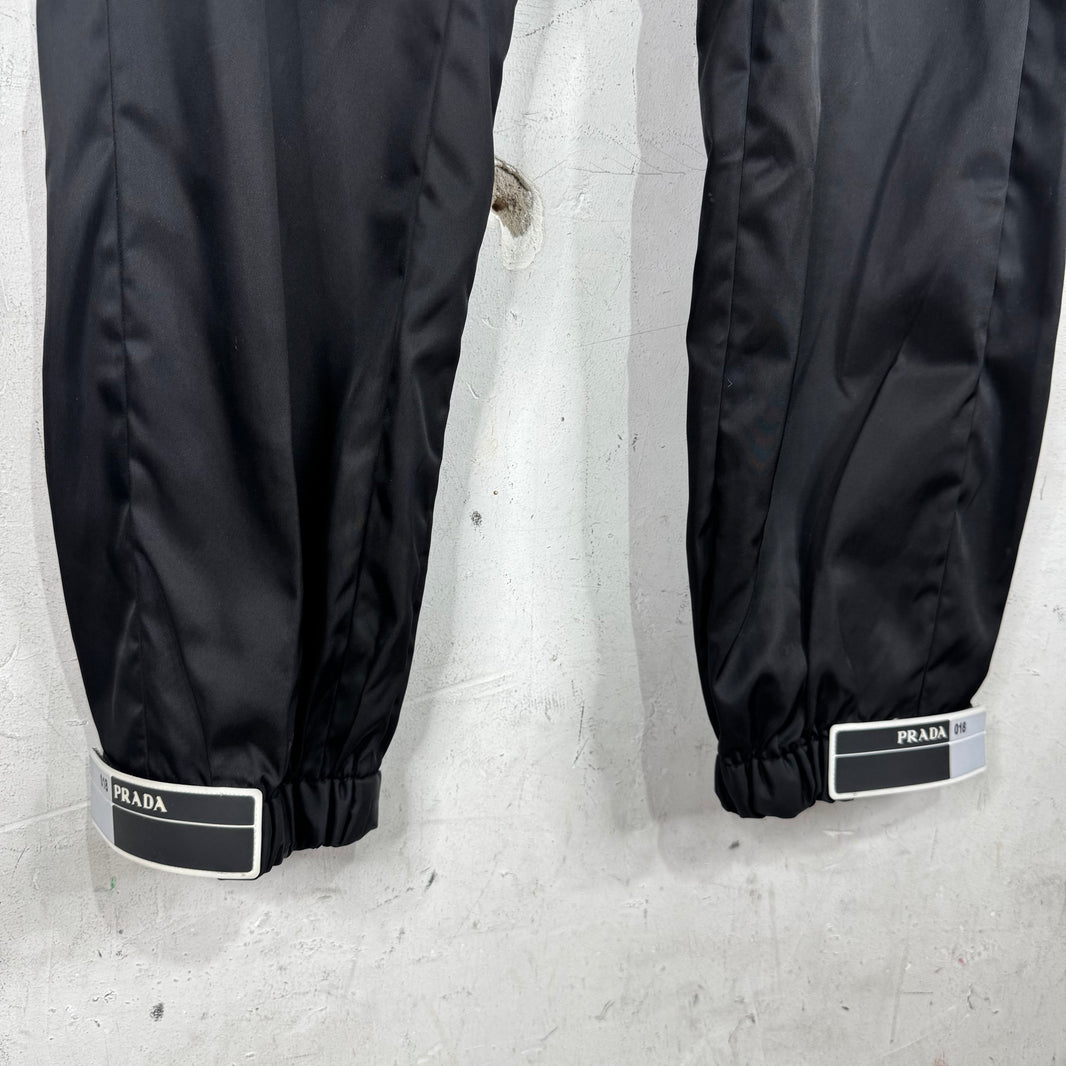 Prada Gabardine Nylon Ankle Strap Pants