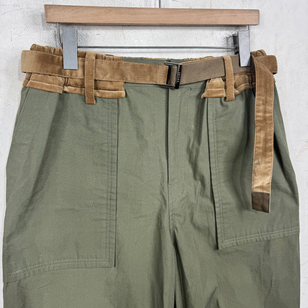 Sacai Velour Belted Capris