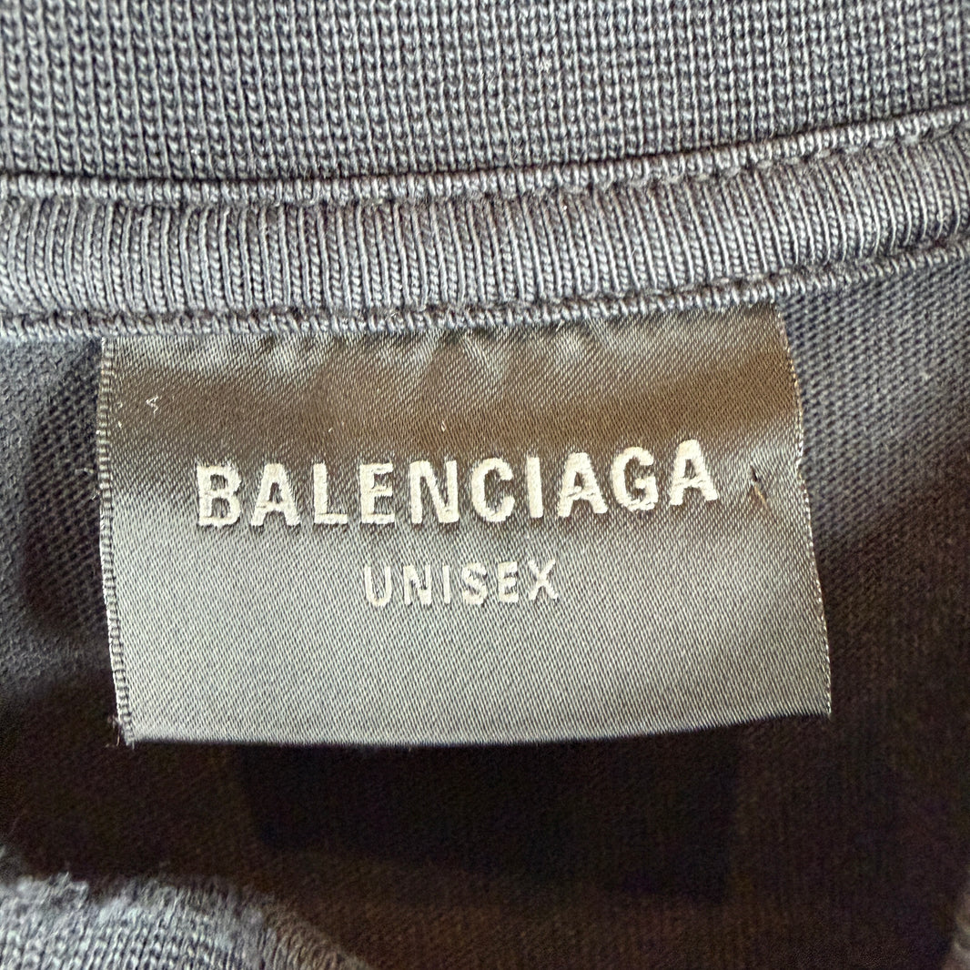 Balenciaga Distressed Paris Statue Of Liberty T-Shirt