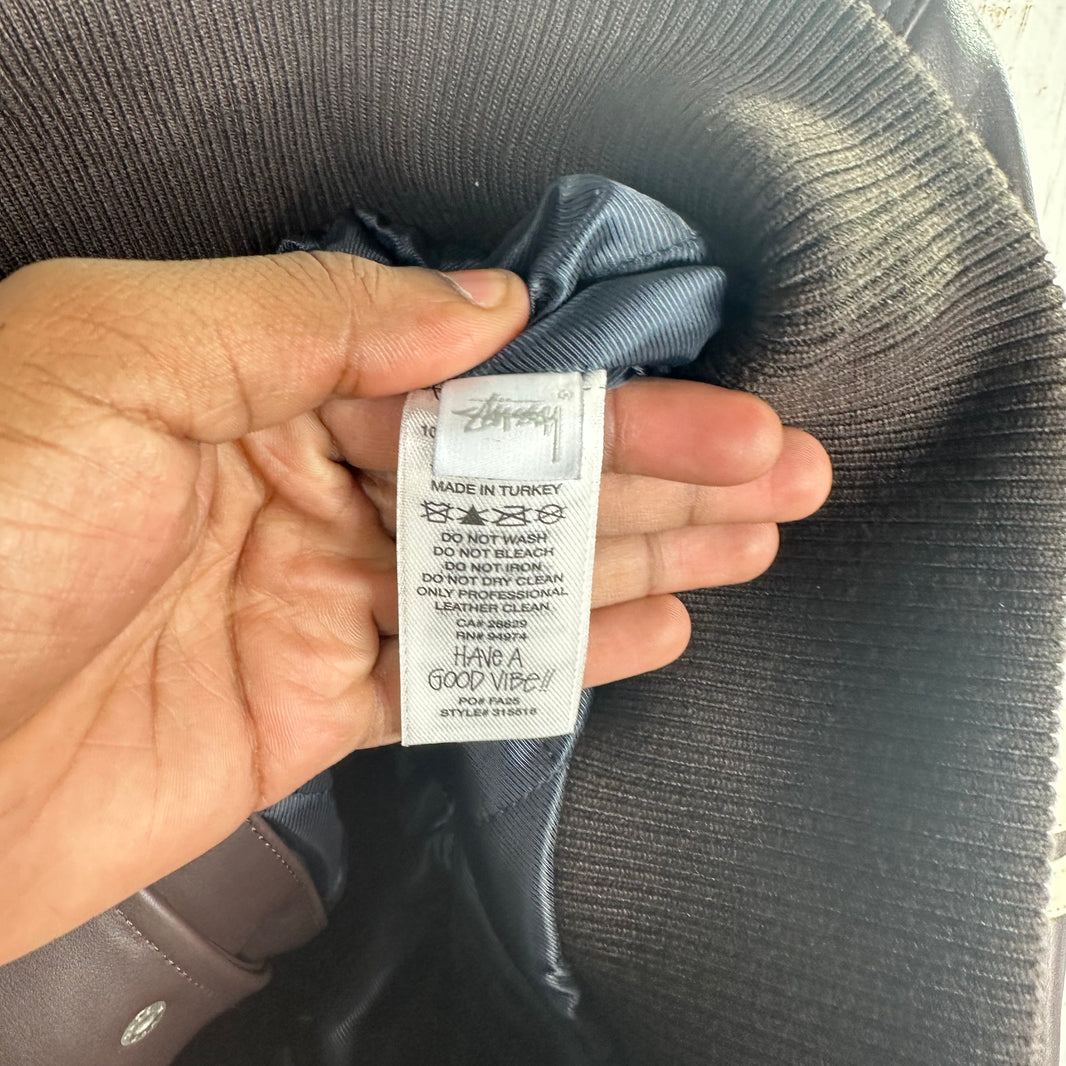 Stussy X Wales Bonner Leather Jacket