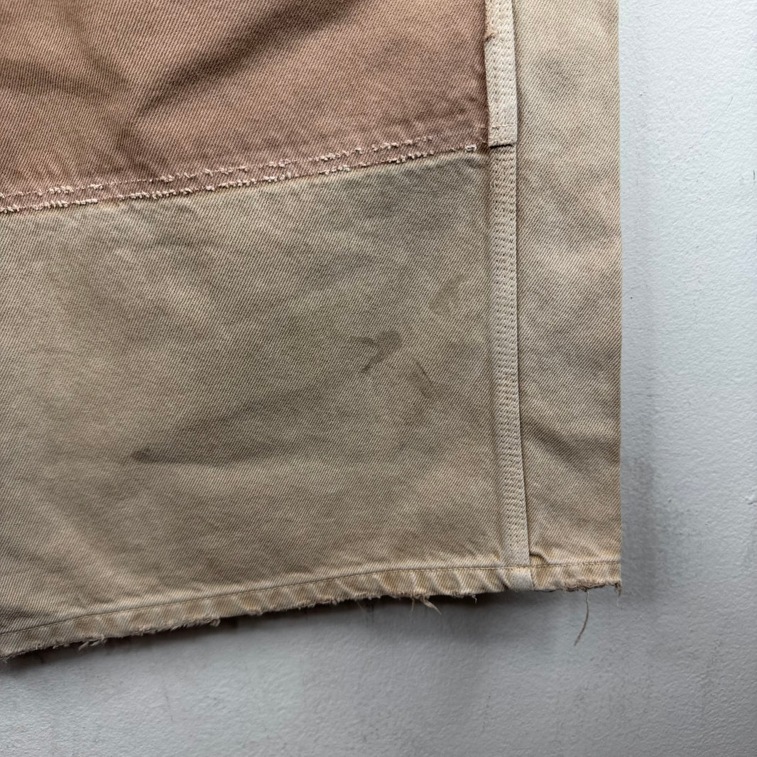 Balenciaga Tan Baggy Carpenter Double Knee Jeans