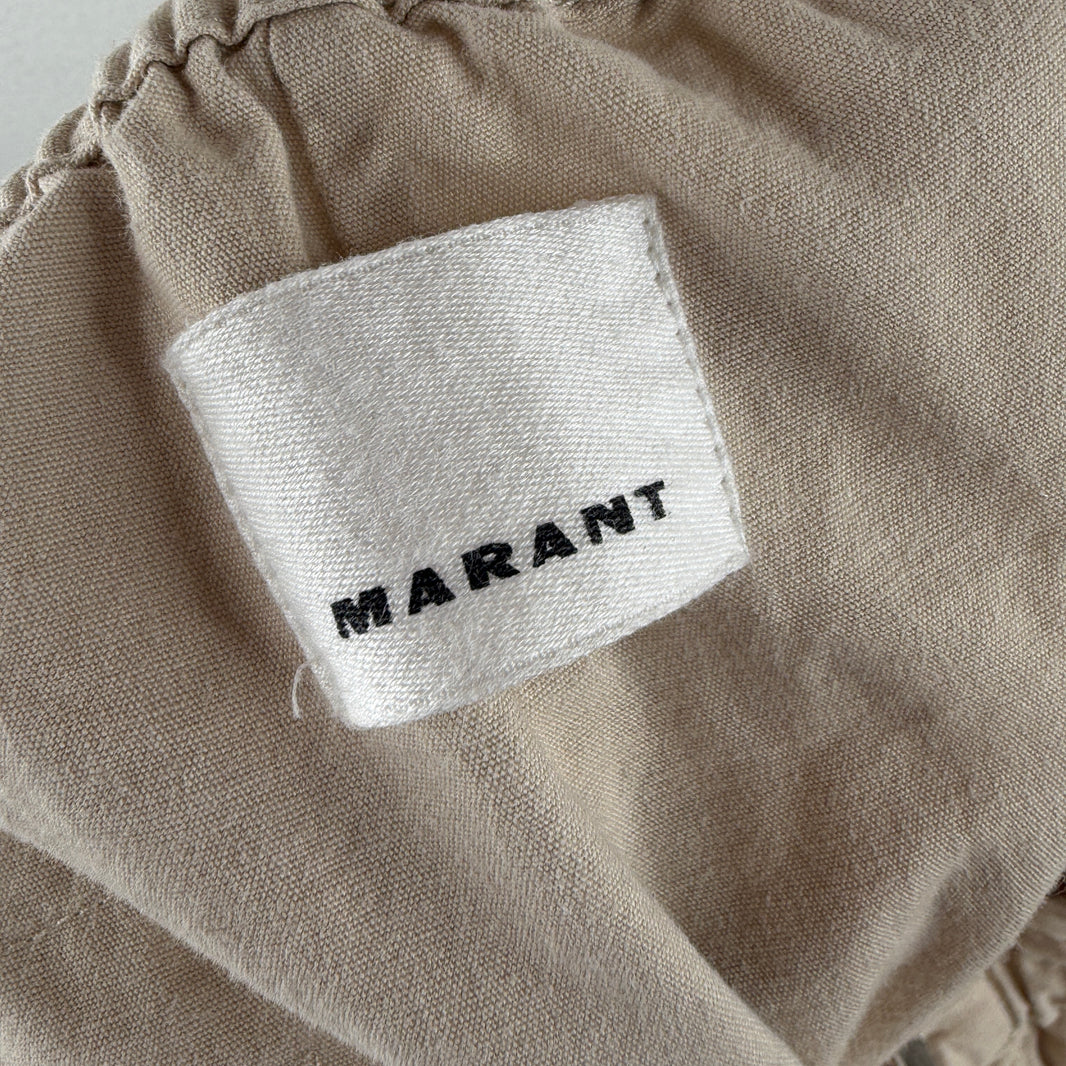 Isabel Marant Beige Zipper Detail Troursers
