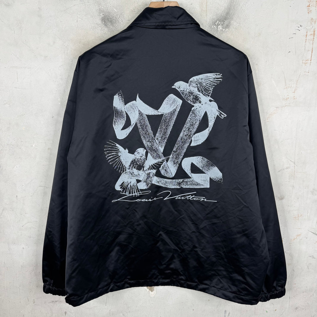 Louis Vuitton Bird Logo Print Coaches Jacket