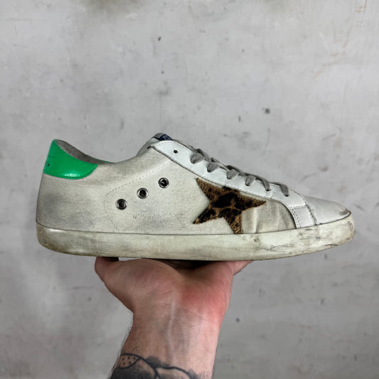Golden Goose Super-Star Cheetah Patch Sneakers