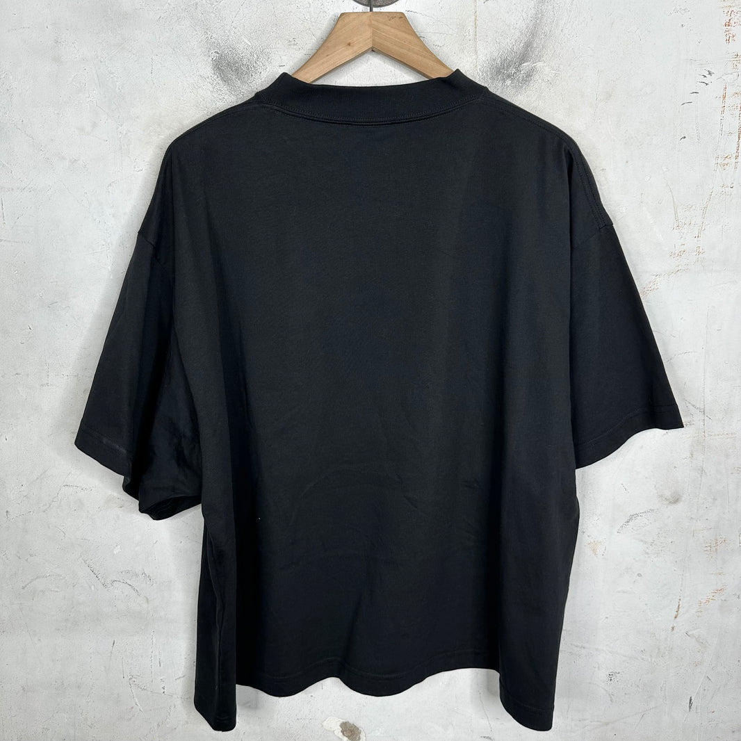 Balenciaga Paris Rhinestone Boxy T-Shirt