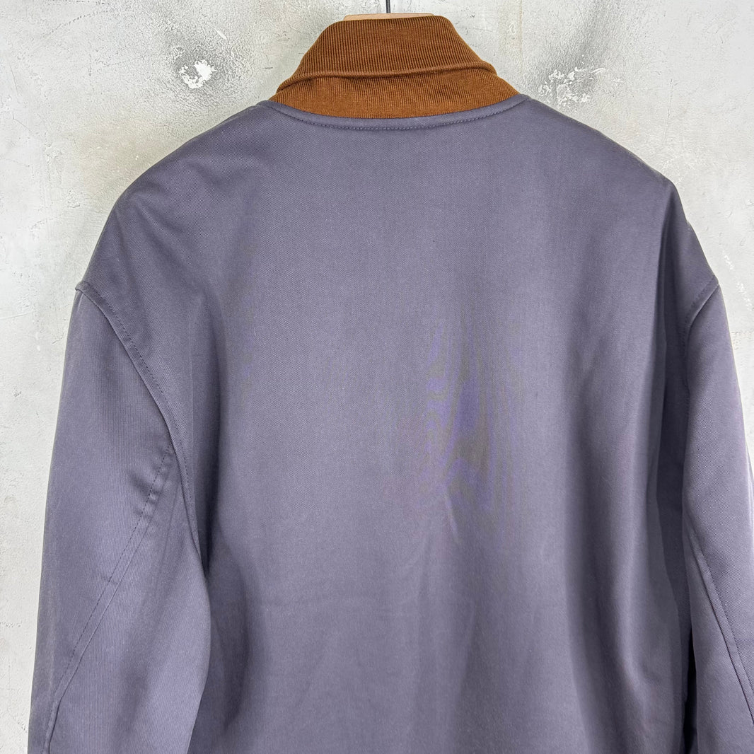 Acne Studios Purple Roll Collar Jacket