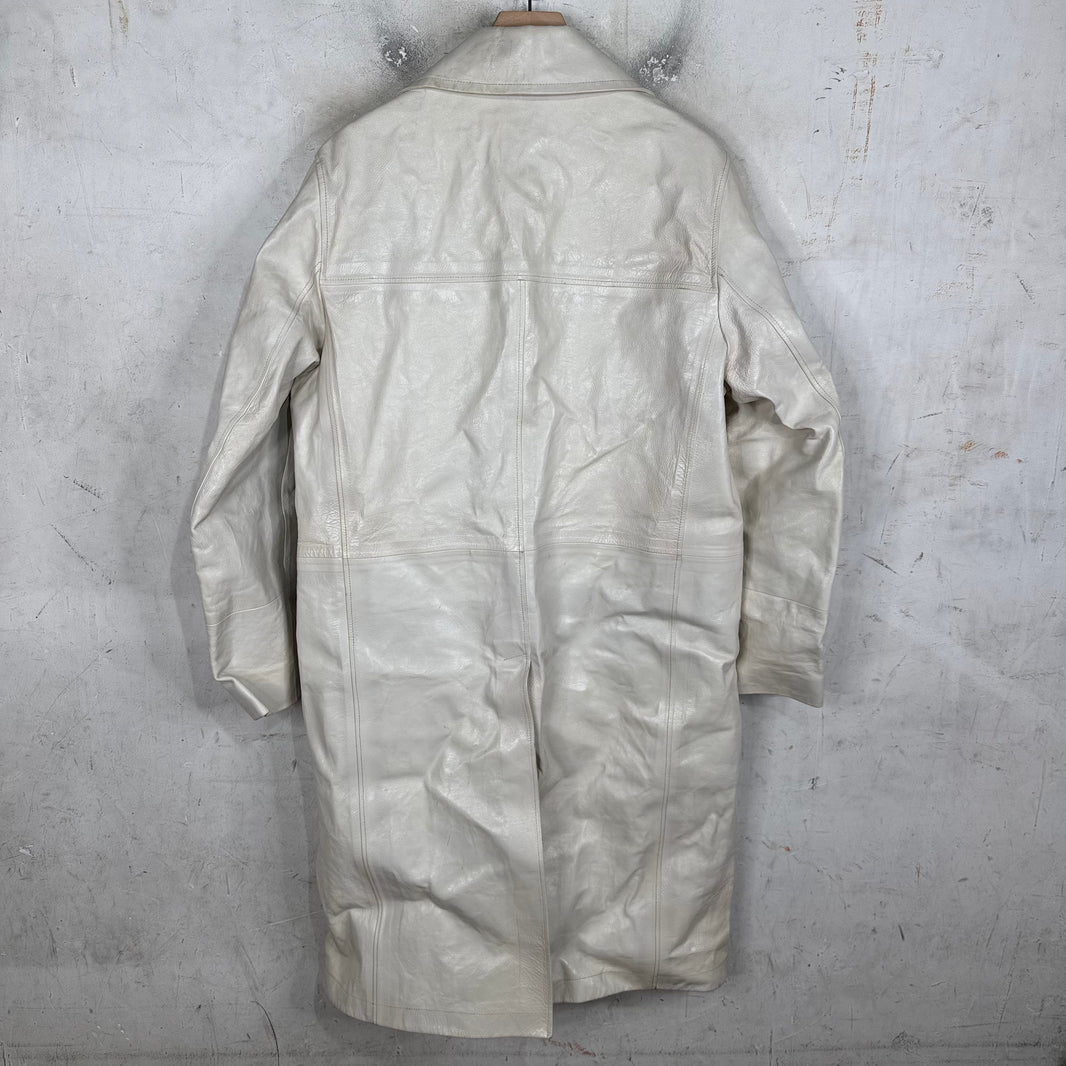 Calvin Klein 205W39NYC Sample Runway Leather Coat