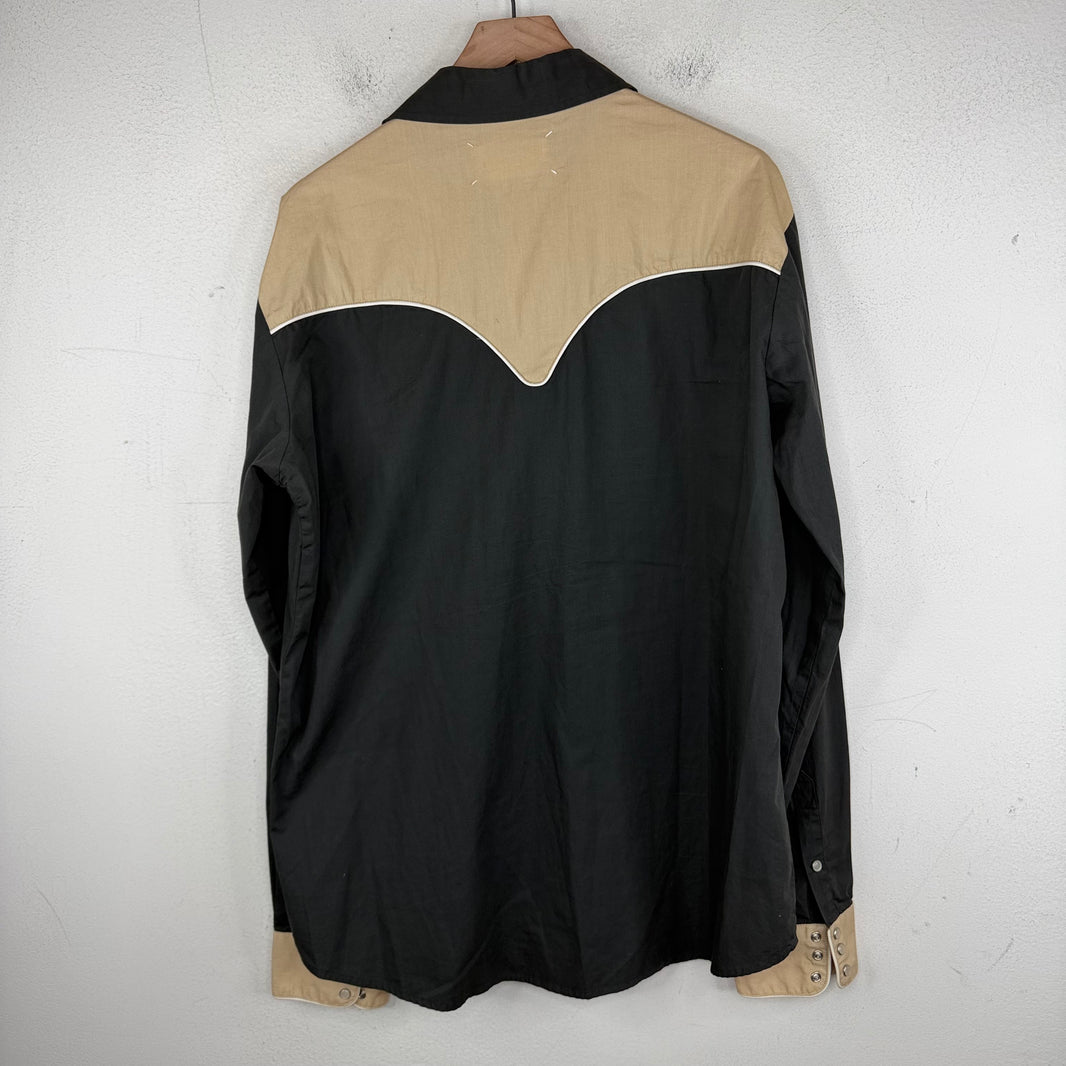 Margiela Western Two Tone Snap Button Shirt
