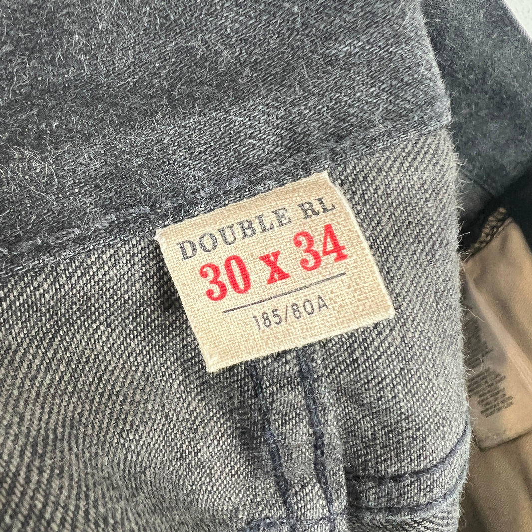 RRL Black Slim Fit Denim Jeans