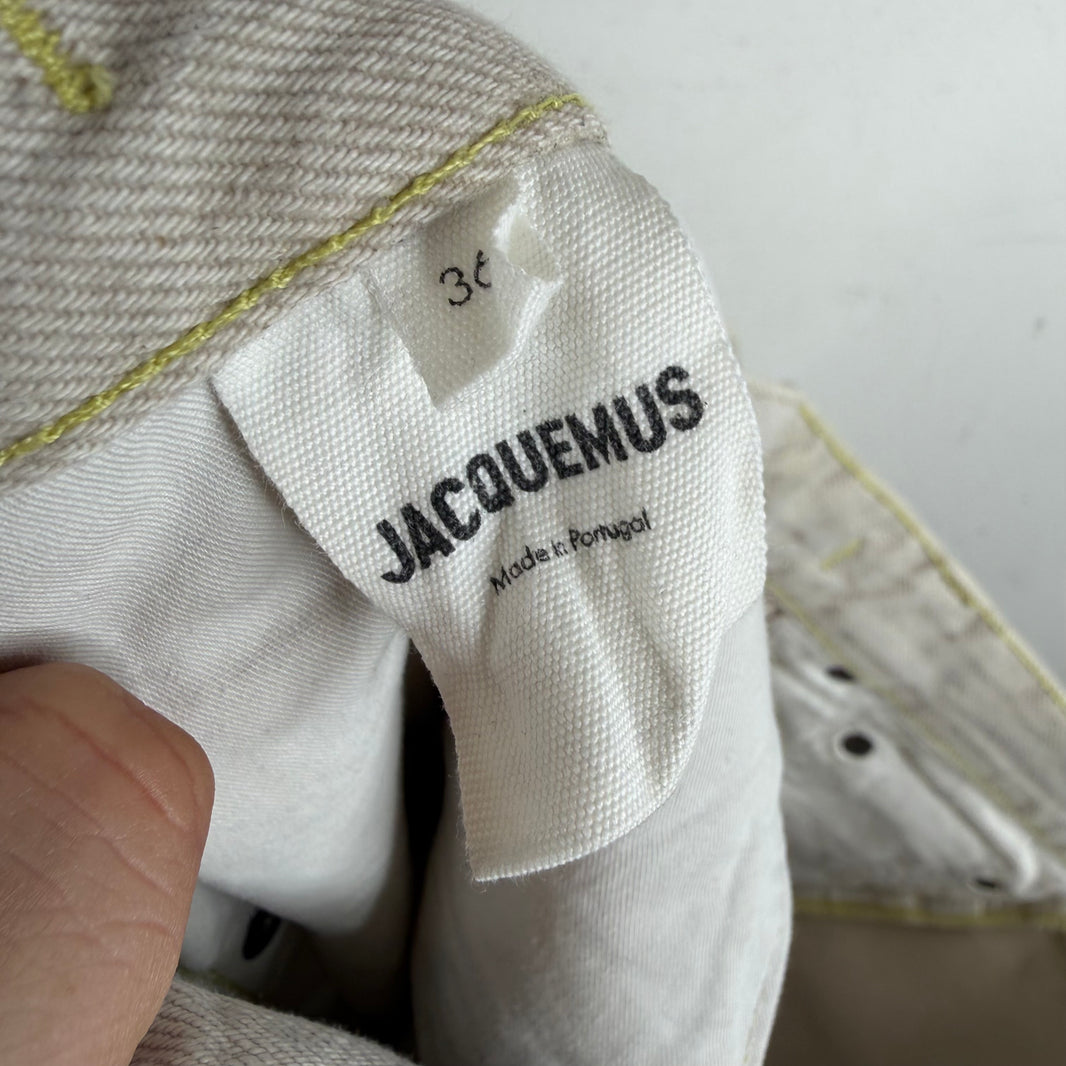 Jacquemus Le Splash White Tapered Jeans