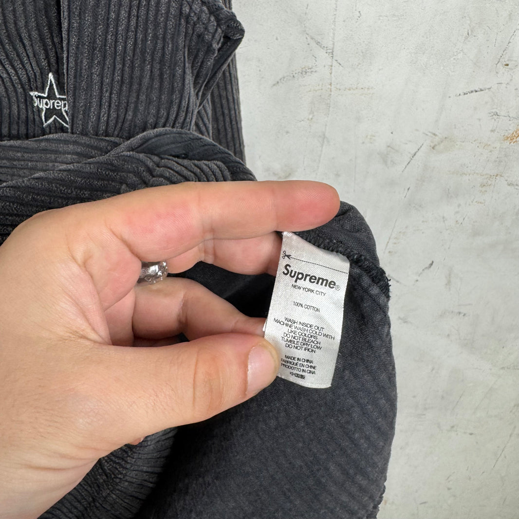 Supreme Deep Corduroy Star Logo LS Shirt