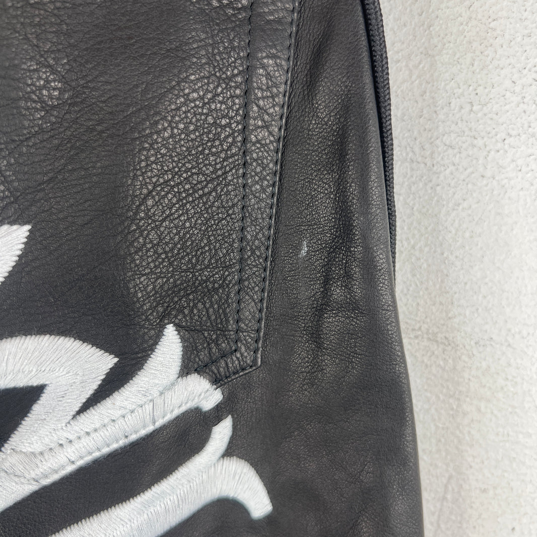 Endless Denim Black/White Leather Pants