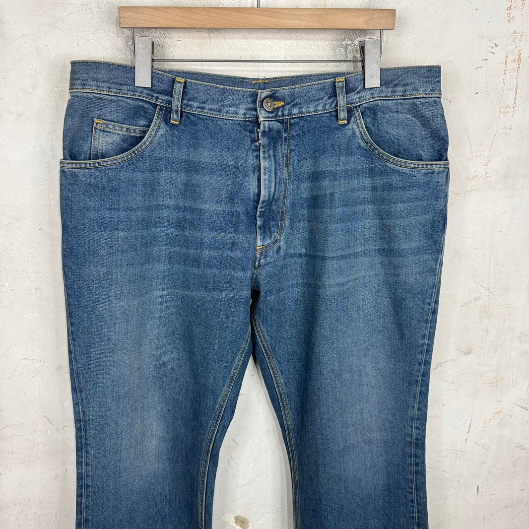 Margiela Medium Wash Flared Jeans