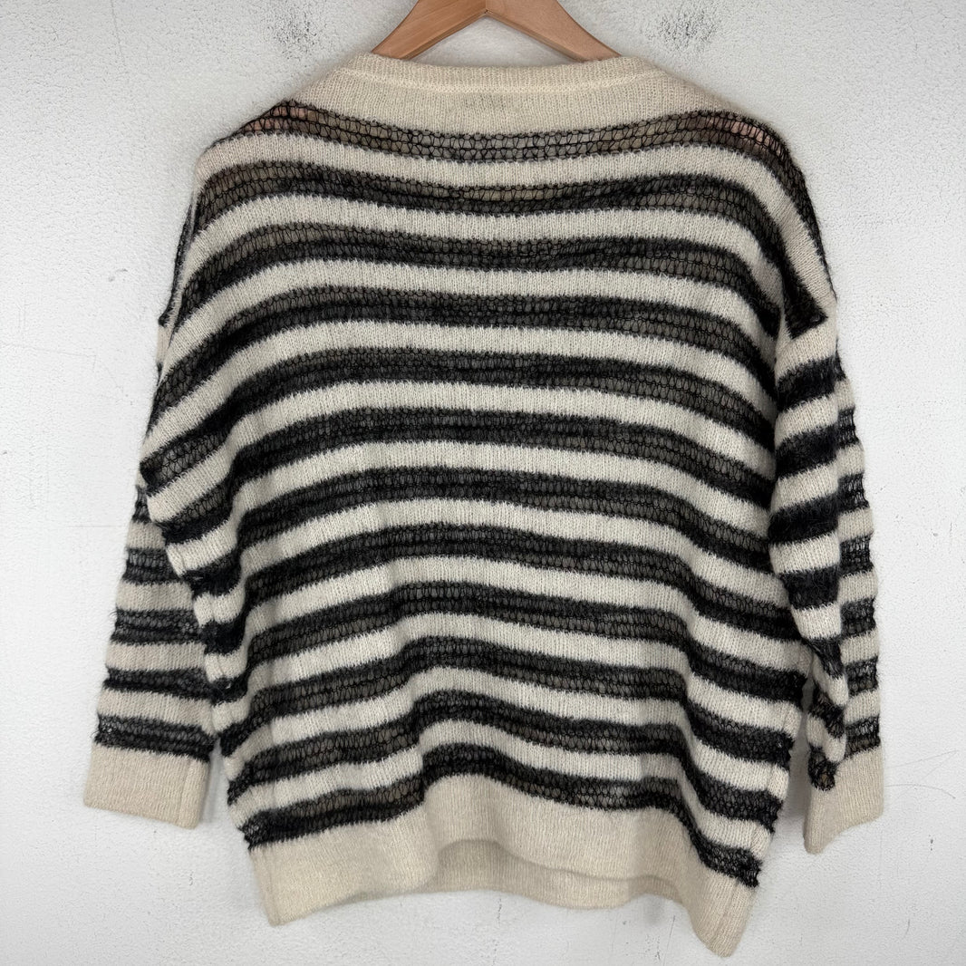 Saint Laurent Striped Knit Sweater