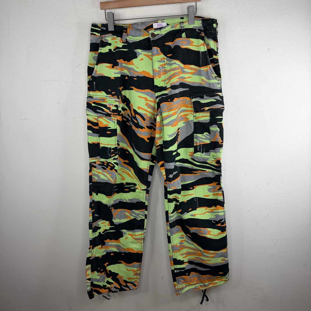 ERL Neon Tiger Camo Cargo Pants