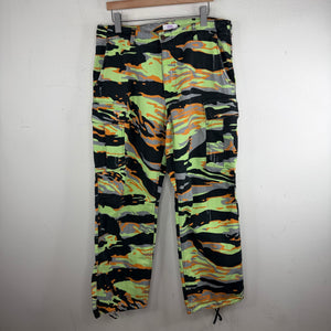 ERL Neon Tiger Camo Cargo Pants