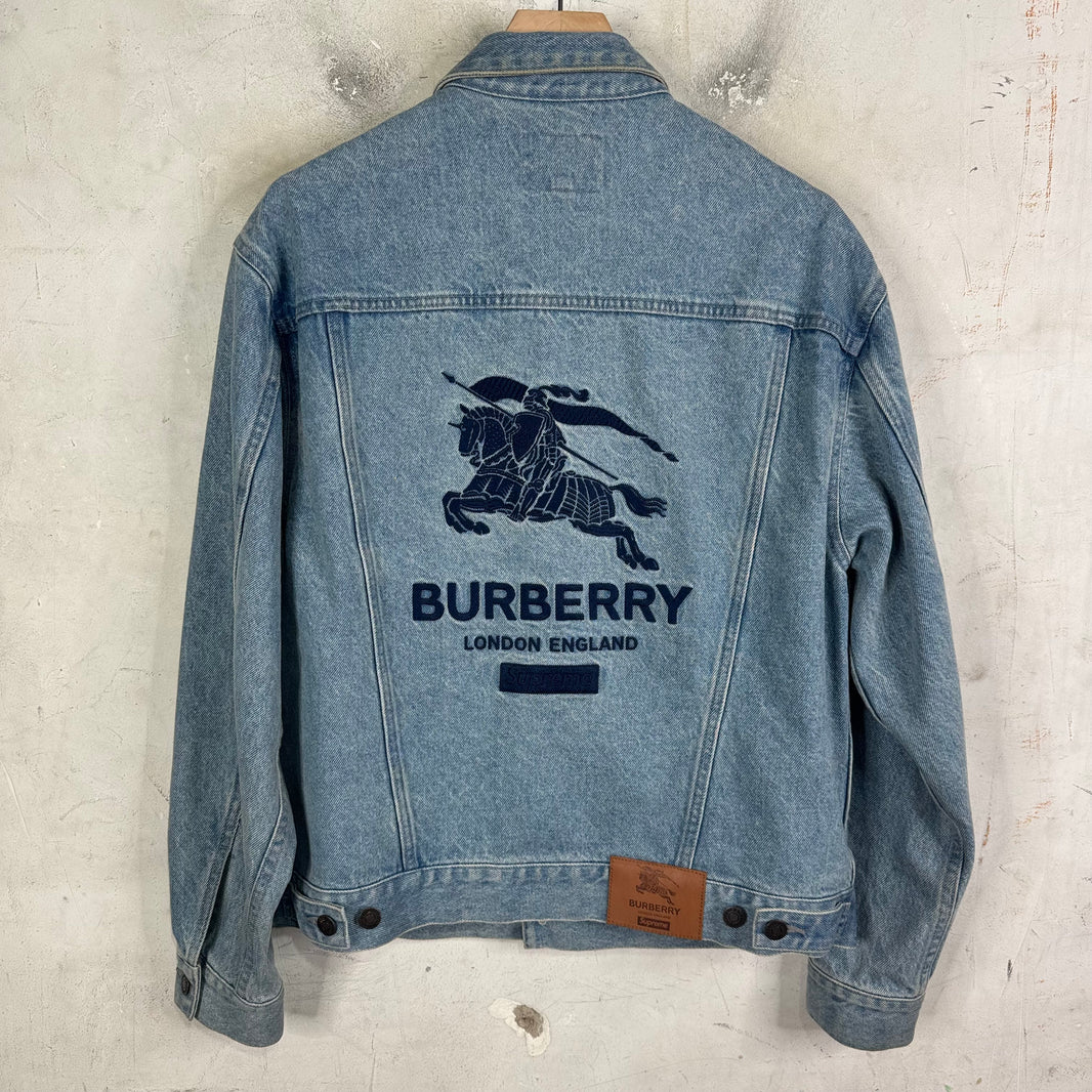 Supreme x Burberry Denim Trucker Jacket