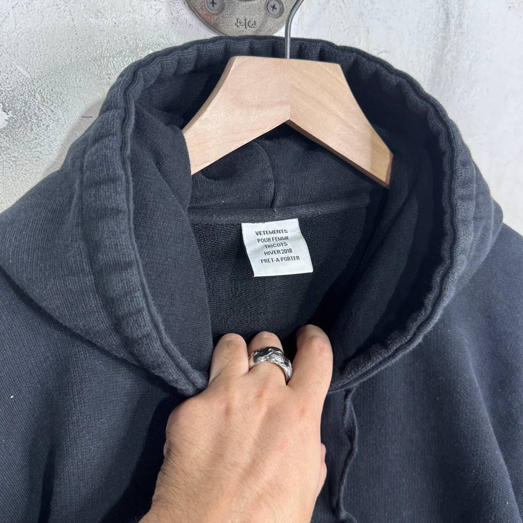 Vetements Hunch Shoulder Logo Hoodie