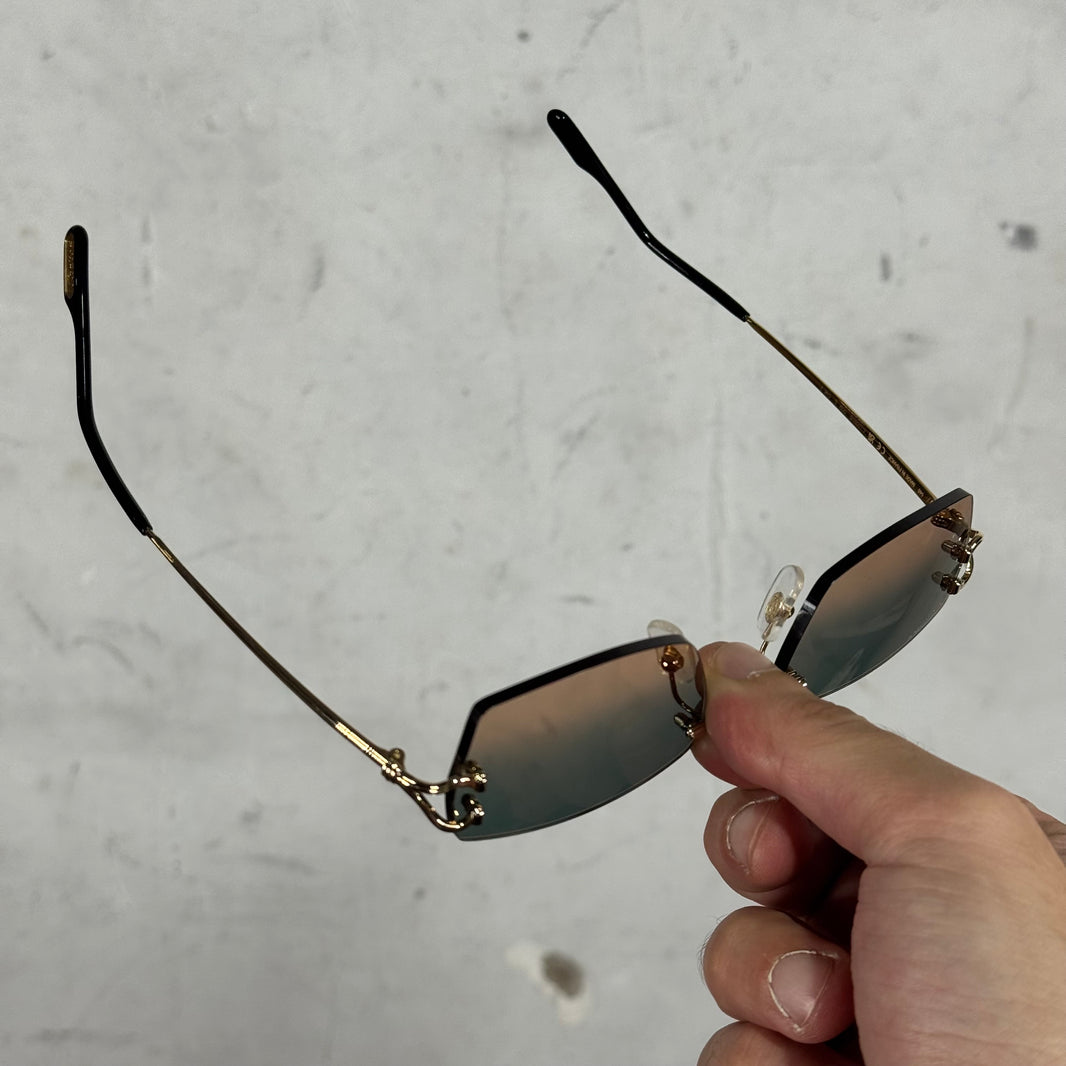 Cartier CT0550S Gold Wire Sunglasses