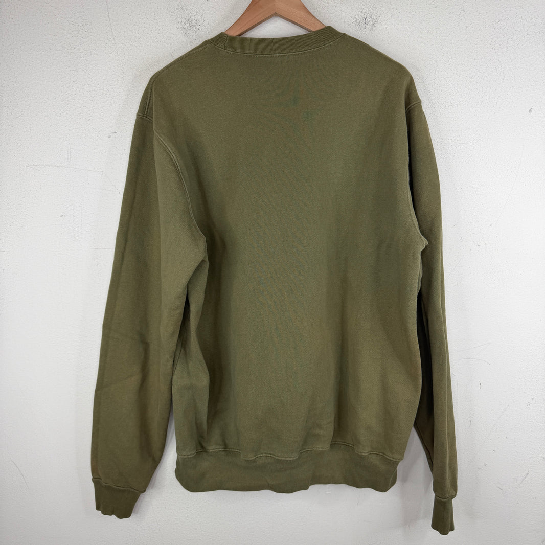 JJJJound Green Small Logo Crewneck