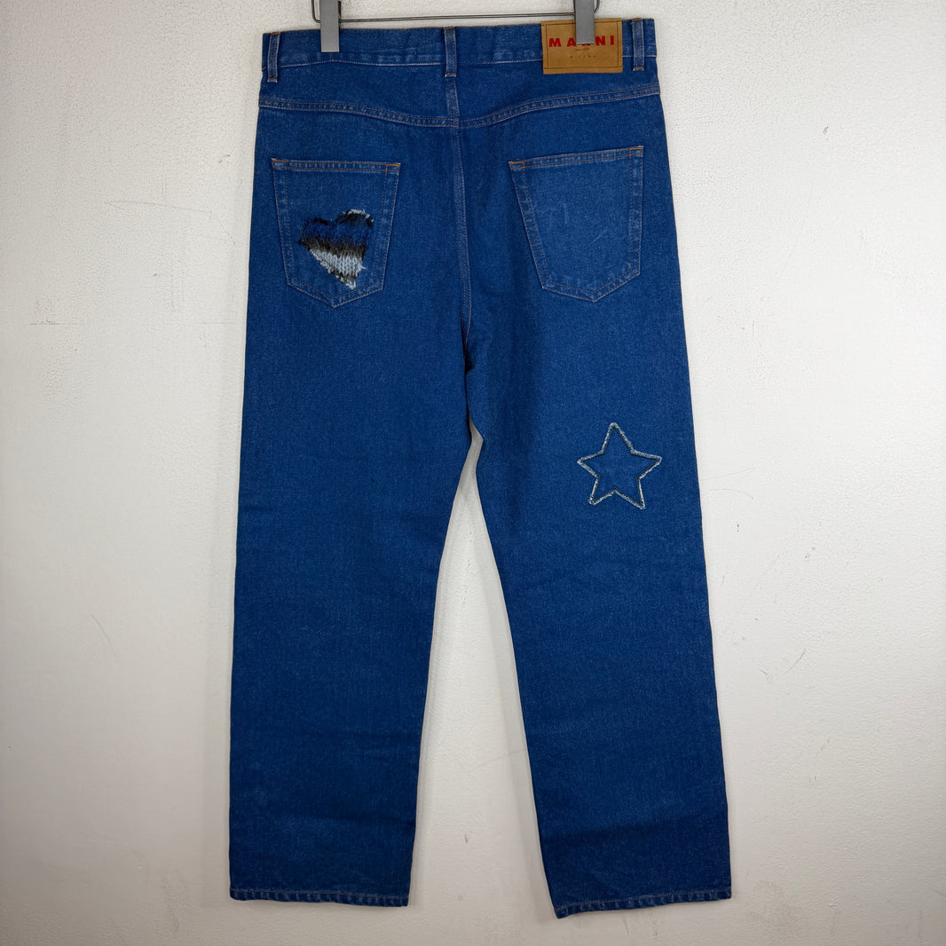 Marni Mohair Patch Jeans