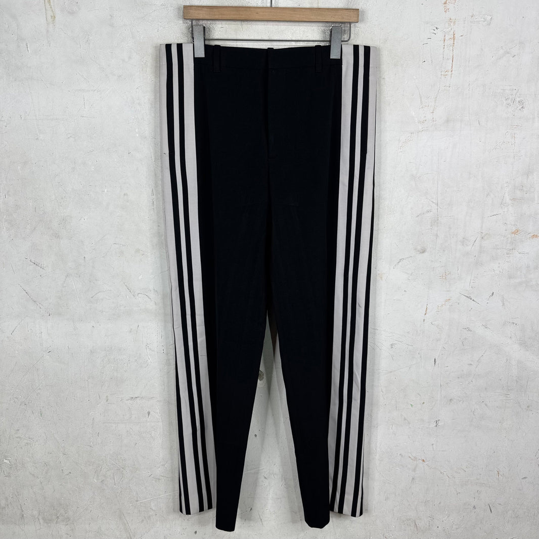 Balenciaga Snap Striped Loose Trousers